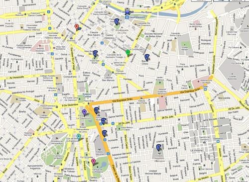 Lima peru autobusové trasy mapě