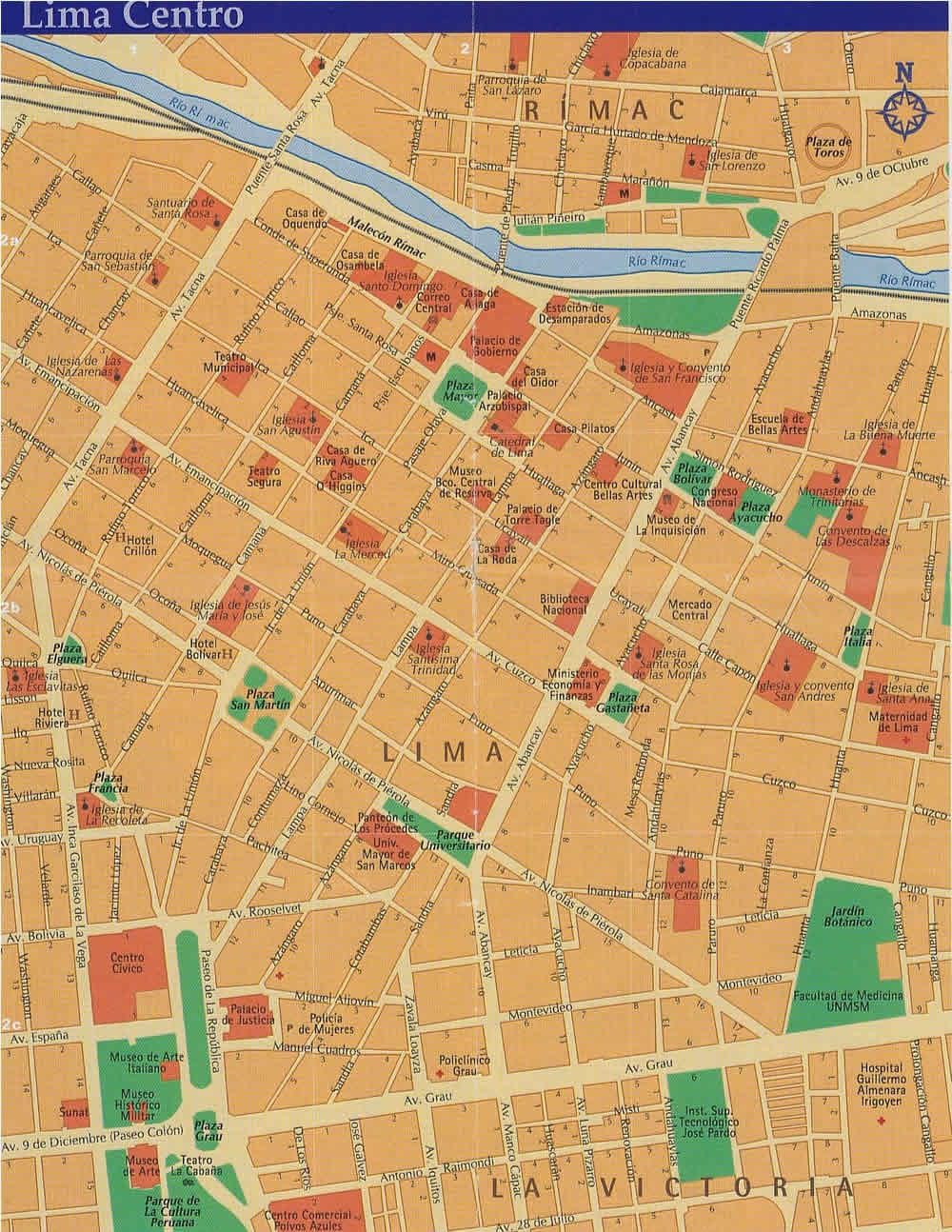 Lima peru street map