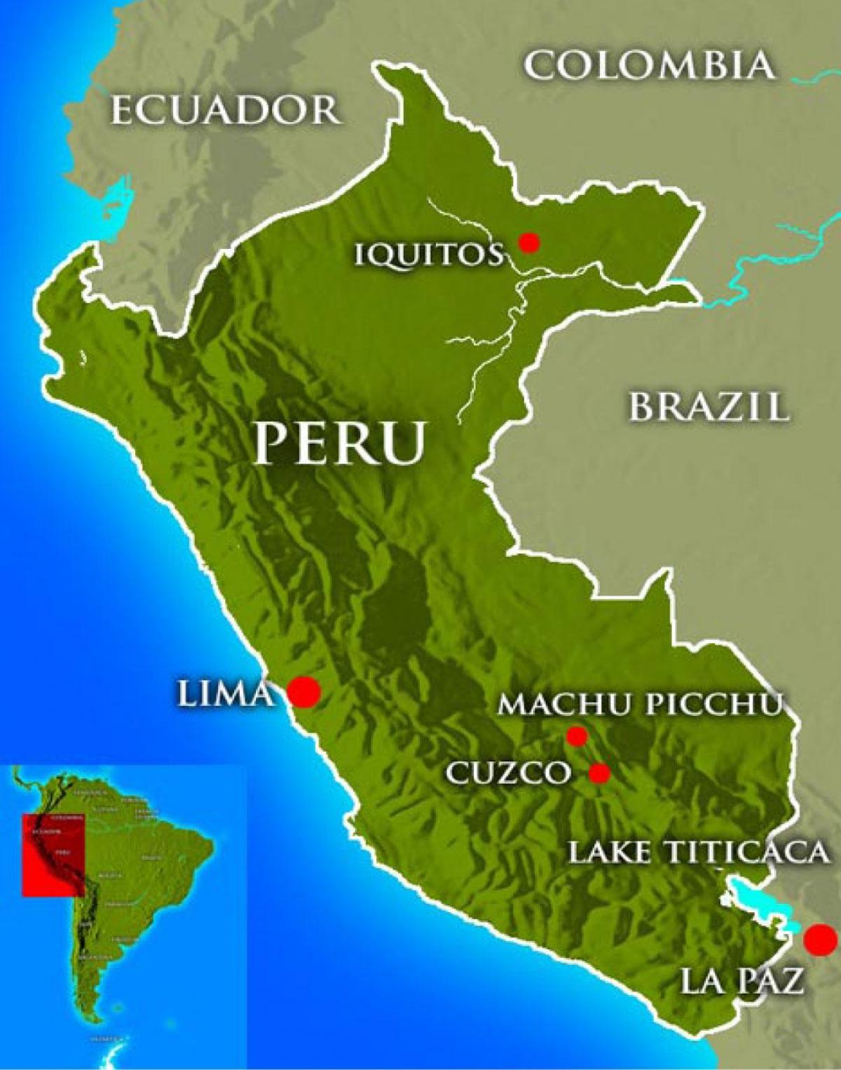 Mapa hlavního města peru