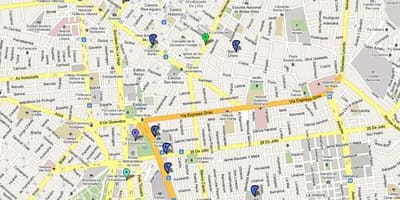 Lima peru autobusové trasy mapě