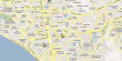 Mapa lince Lima peru
