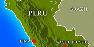 Mapa hlavního města peru