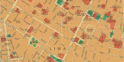 Mapa mapa Lima peru a okolí