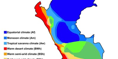 Mapa peru klimatu
